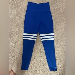 Bombshell blue and white leggings